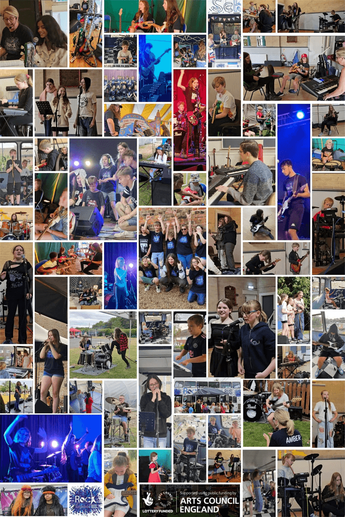 Collage of performers at Sound Futures project events