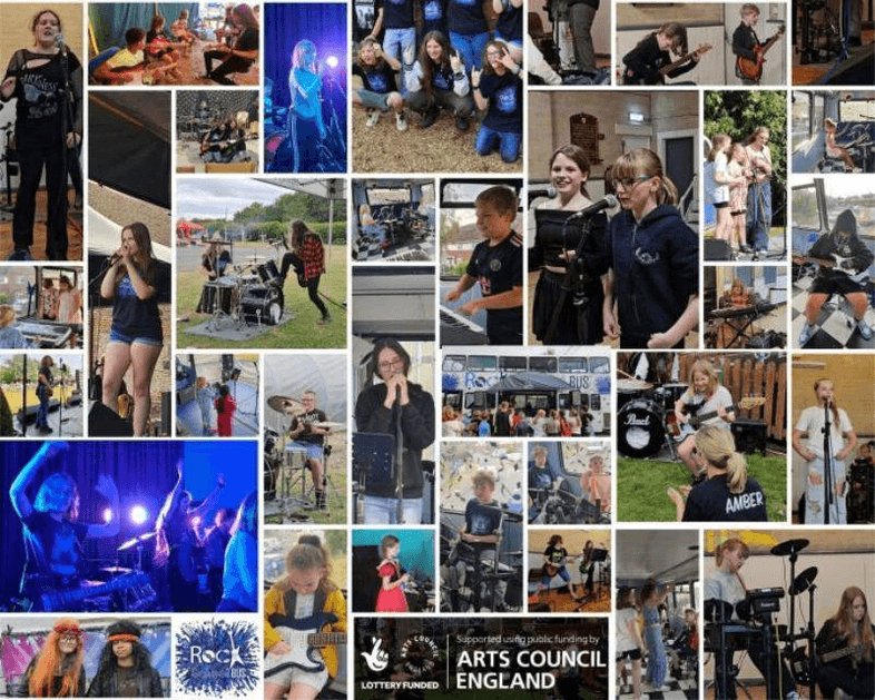 Collage of performers at Sound Futures project events
